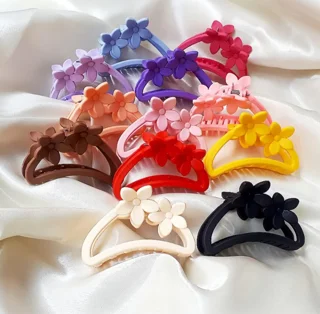 کیلیپس مو شمعی طرح گل